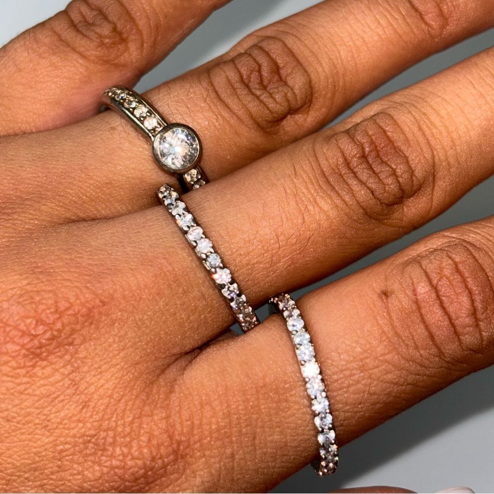 1* ring 925 Silver Diamond Sterling Rings* You choose one1 - Picture 7 of 10